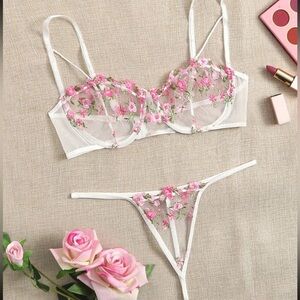 Lingerie Floral set
